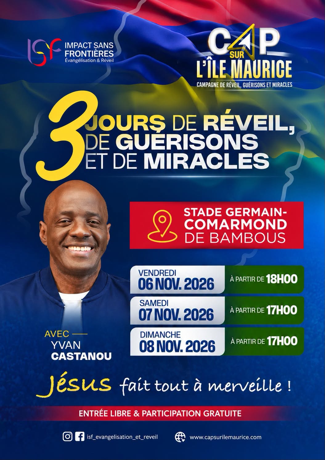 Cap sur l'Île Maurice : Grande Croisade d'Évangélisation et de Réveil