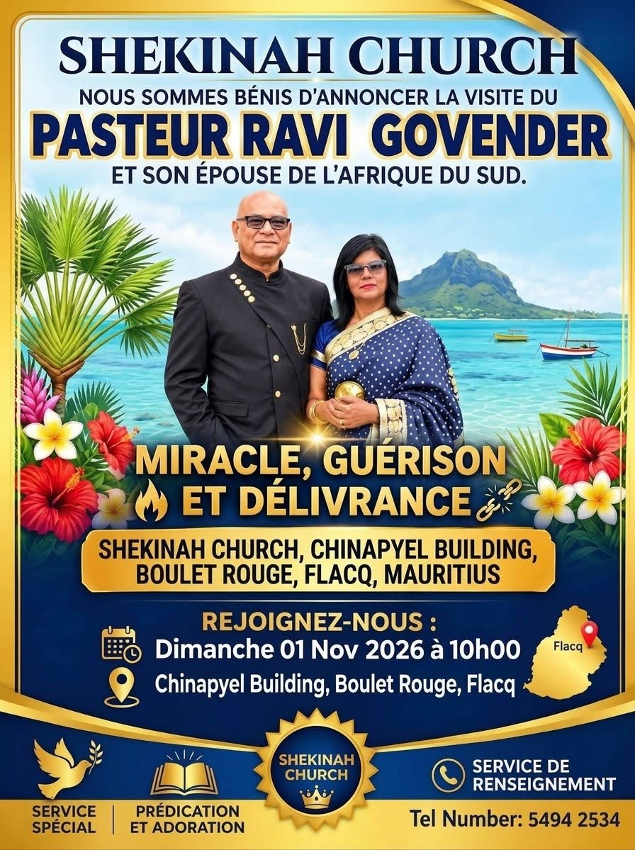 Service Spécial : Miracle, Guérison et Délivrance avec le Pasteur Ravi Govender